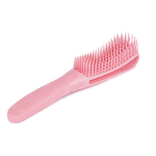 Load image into Gallery viewer, Mint Green/Pink Hair Brush &amp; Scalp Massager
