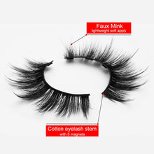 Load image into Gallery viewer, 5 Pairs Magnetic Eyelashes