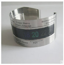Load image into Gallery viewer, Stainless Steel Wine Bracelet Thermometer (4-24C)