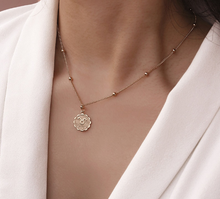 Load image into Gallery viewer, 12 Constellations Flower Tag Necklace for Women
